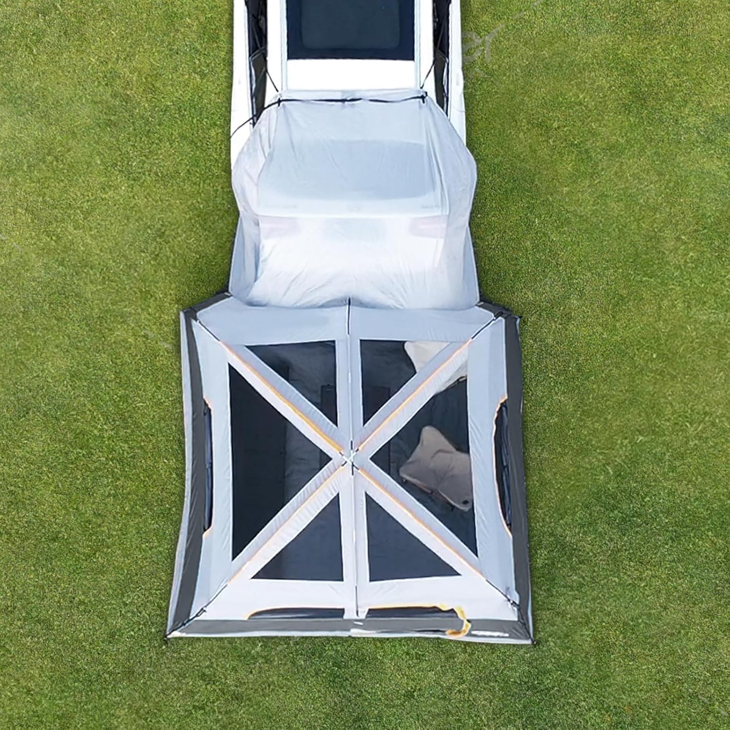 Tente SUV pour camping, tente hayon SUV 6 personnes - Installation facile avec double toit