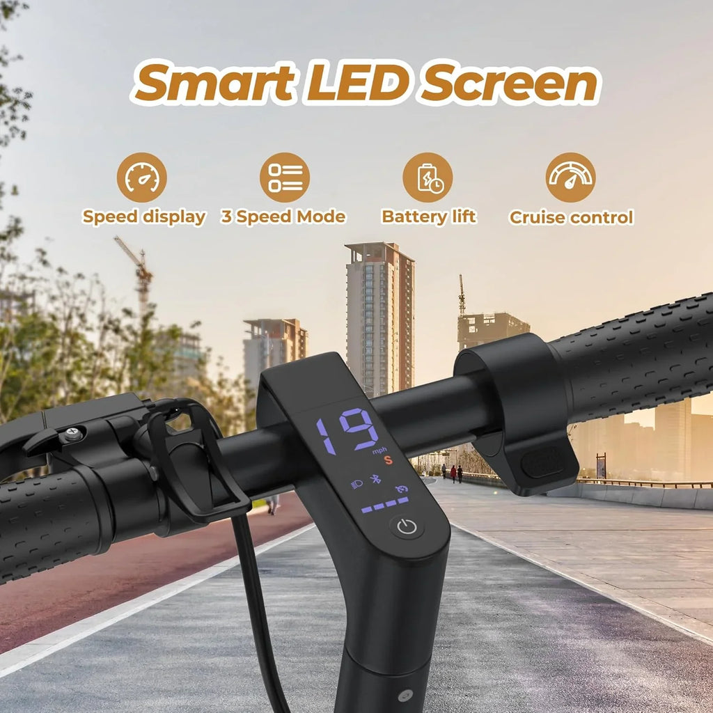 Trottinette électrique, moteur 350W/500W, vitesse maximale 19/22 mph