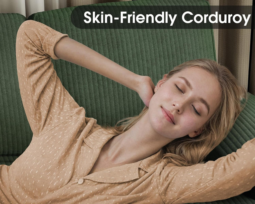 Canapé sectionnel de salon Furmax, canapé en U en lin