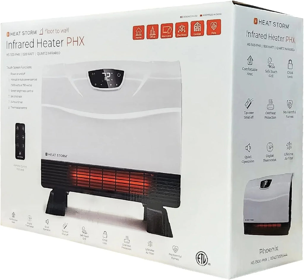 Chauffage infrarouge mural Wi-Fi HS-1500-PHX-WIFI