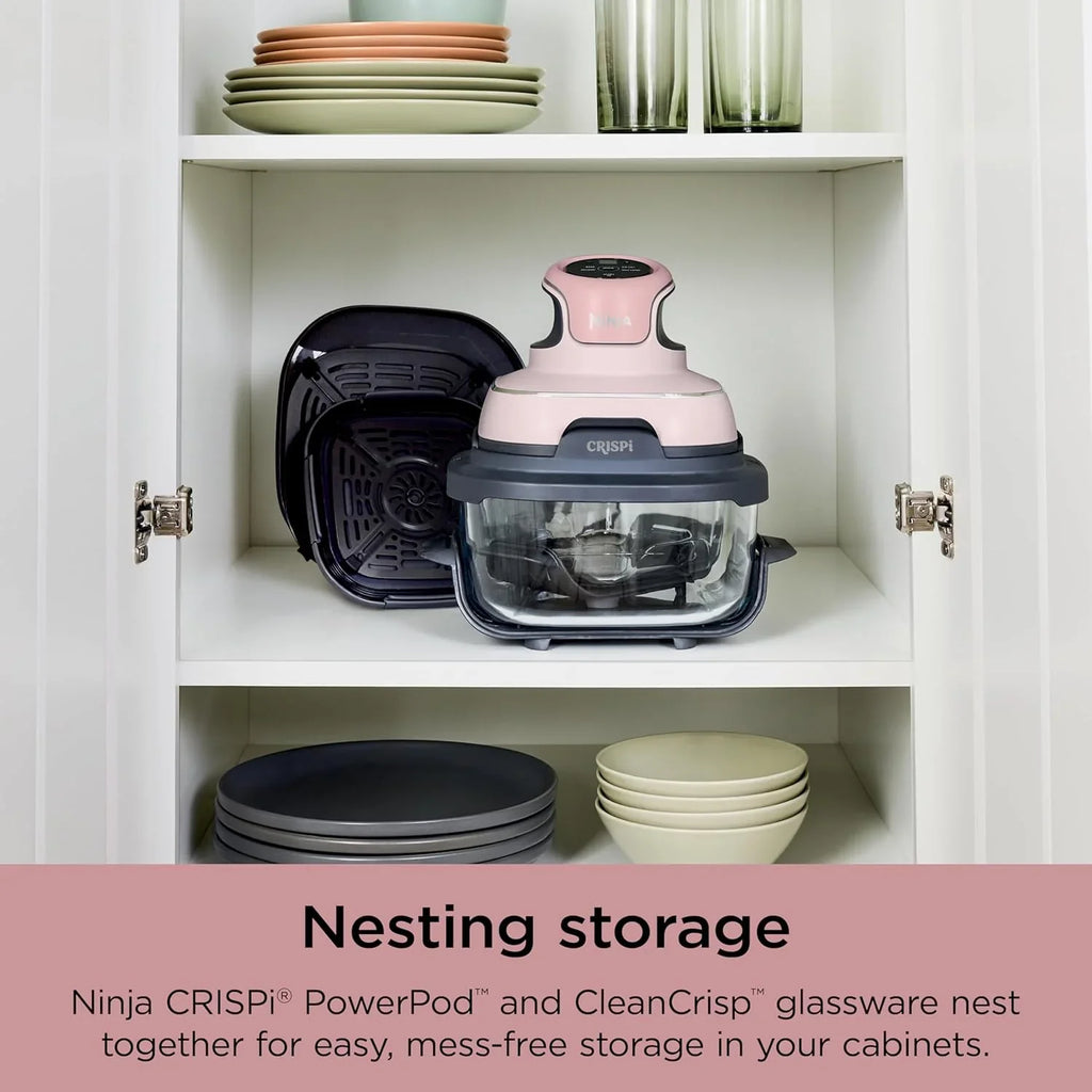 Ninja Crispi Friteuse à air portative en verre 4-en-1