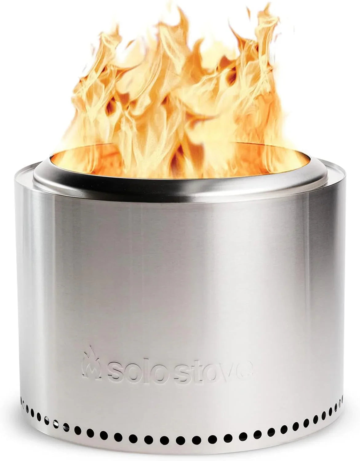 Solo Stove Bonfire 2.0 avec support, foyer sans fumée de 19,5 pouces, foyer à bois en acier inoxydable
