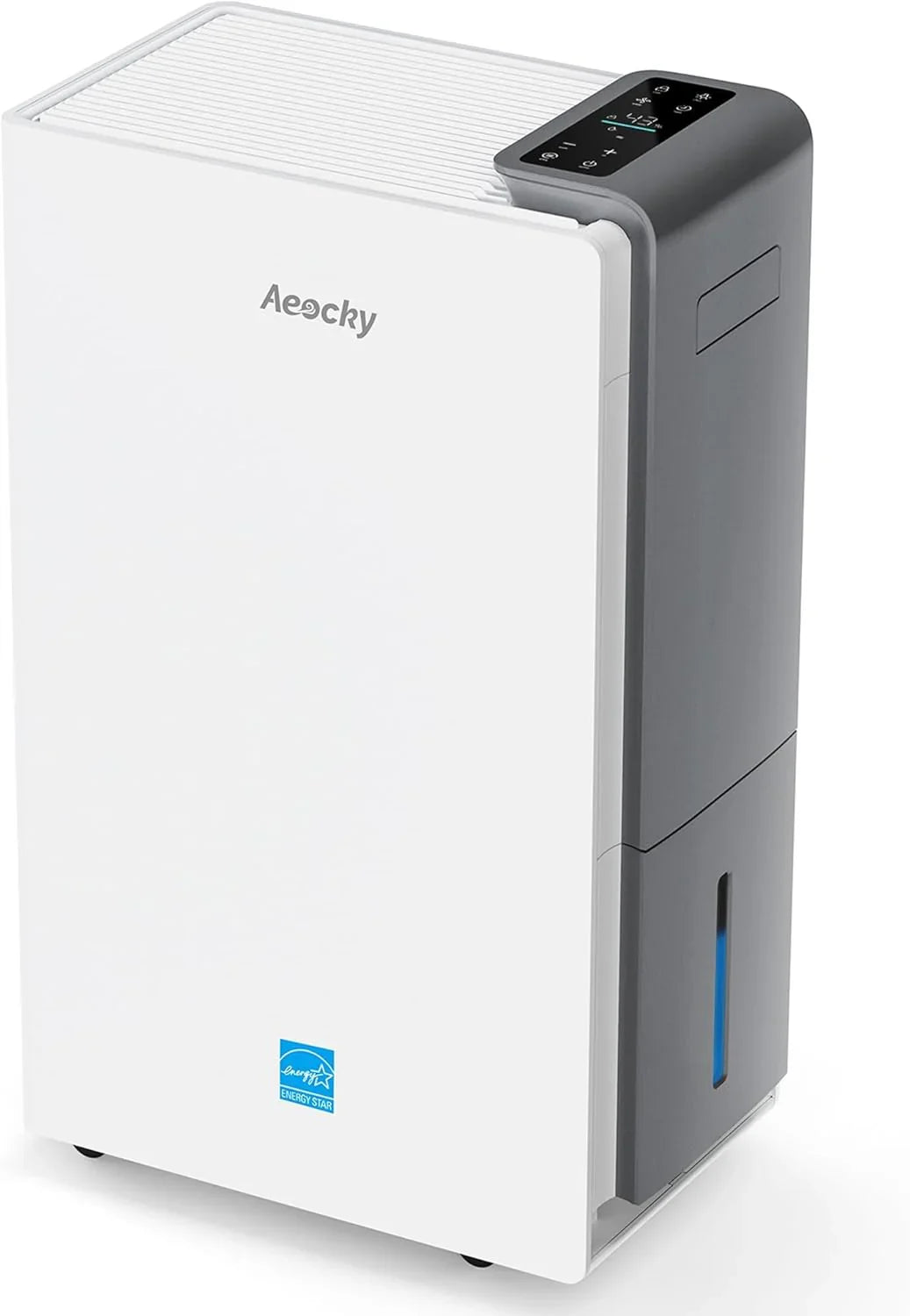 Déshumidificateur à compresseur intelligent Energy Star AEOCKY, capacité maximale de 80 pintes/jour (standard : 56 pintes/jour)