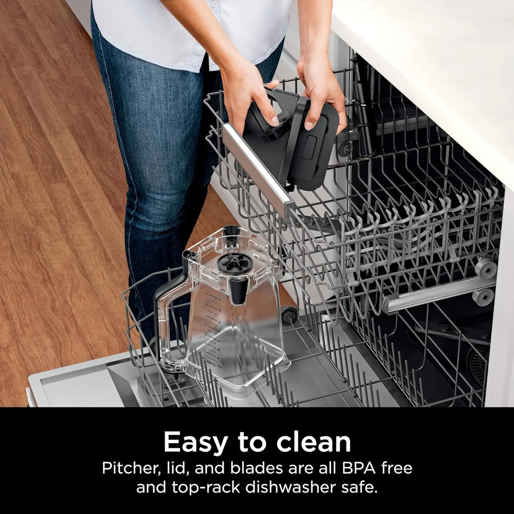 Système de cuisine Ninja Mega, 1 500 W, mixeur pleine grandeur de 2 040 ml et robot culinaire de 2 tasses