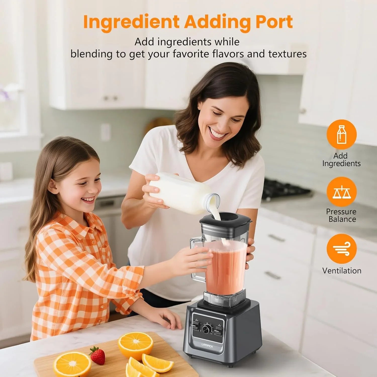 Blender KitchenAid, mélangeur de comptoir haute vitesse de qualité professionnelle de 2 000 W avec bol de mélange de 2 000 g et gobelet à emporter de 700 g