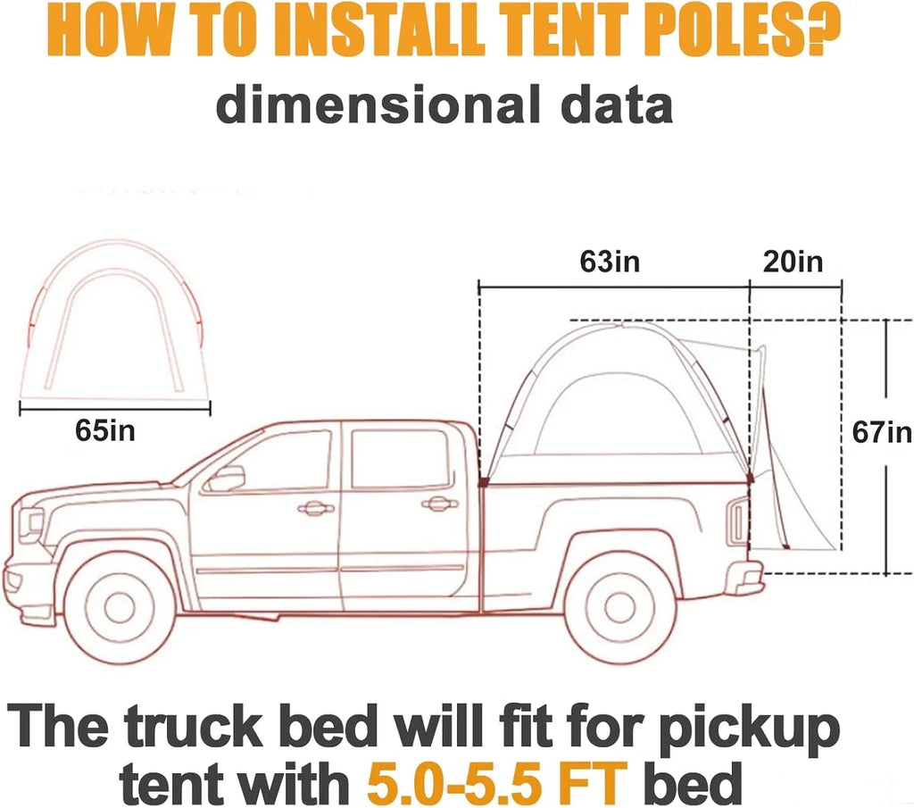 Tente SUV rectangulaire pour 5 à 9 personnes, idéale pour le camping en voiture, idéale pour la famille, imperméable et coupe-vent. Grande tente de camping.