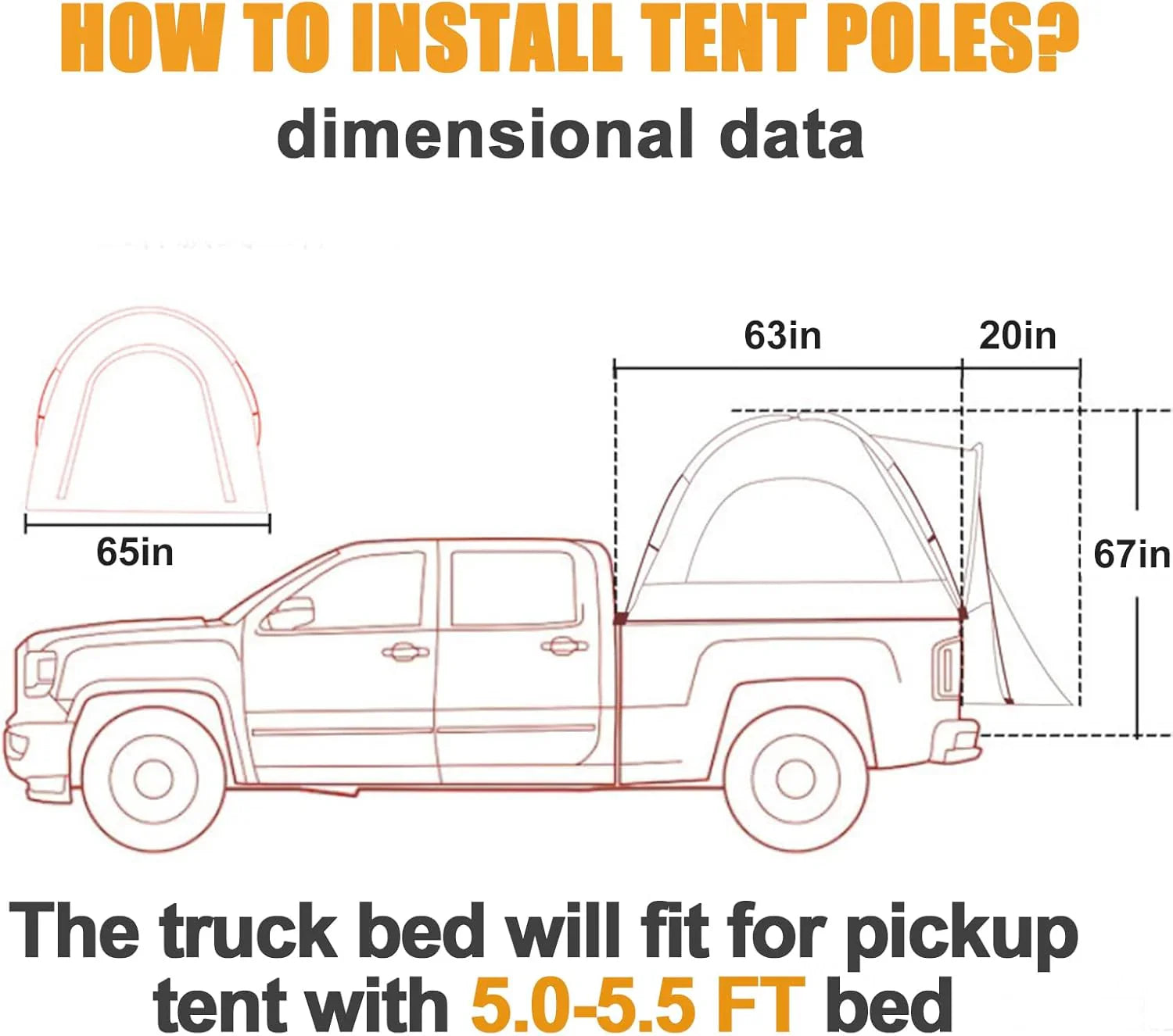 Tente SUV rectangulaire pour 5 à 9 personnes, idéale pour le camping en voiture, idéale pour la famille, imperméable et coupe-vent. Grande tente de camping.