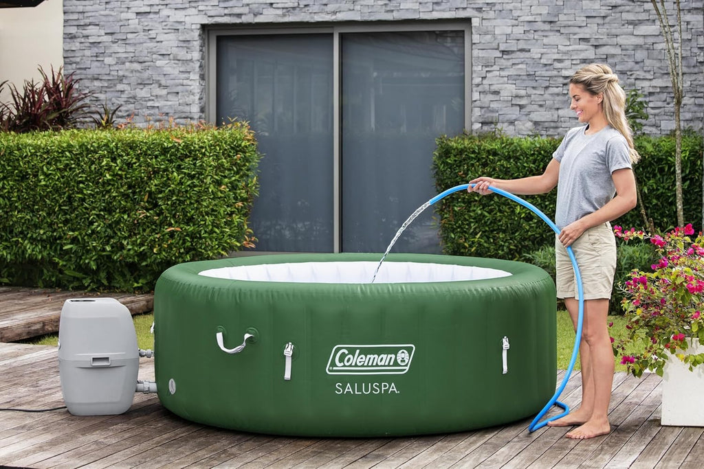 Spa gonflable d'extérieur Bestway Palm Springs EnergySense Smart AirJet Plus pour 4 à 6 personnes avec 140 AirJets et couverture isolante