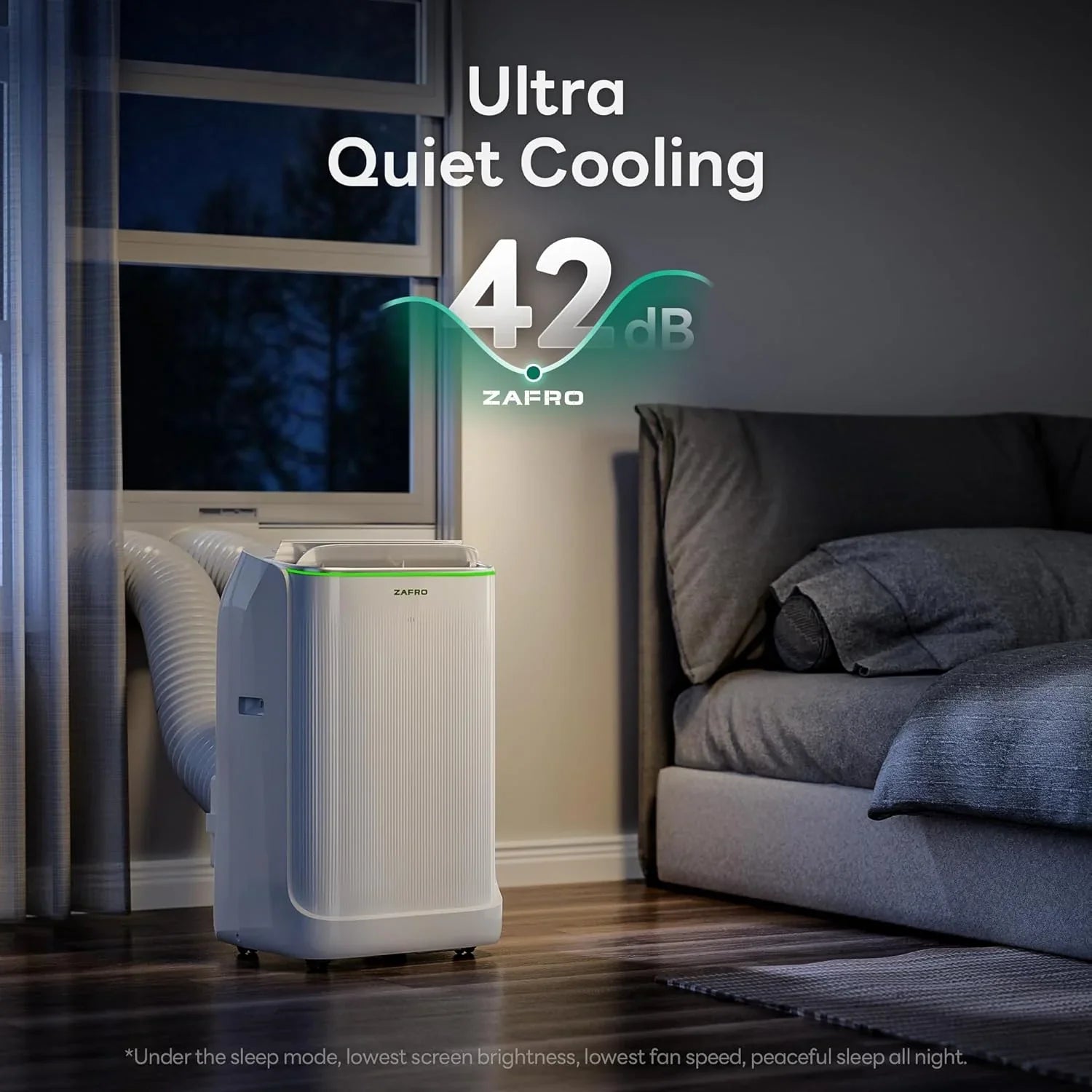 Climatiseurs portables ZAFRO 8 000 BTU, 4 modes, refroidissement rapide, économie d'énergie, télécommande, autonomie 24 h