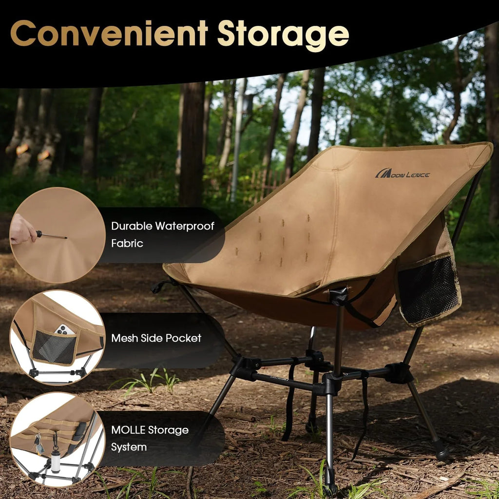 Chaise de camping portable et chaise pliante pour la randonnée et la randonnée