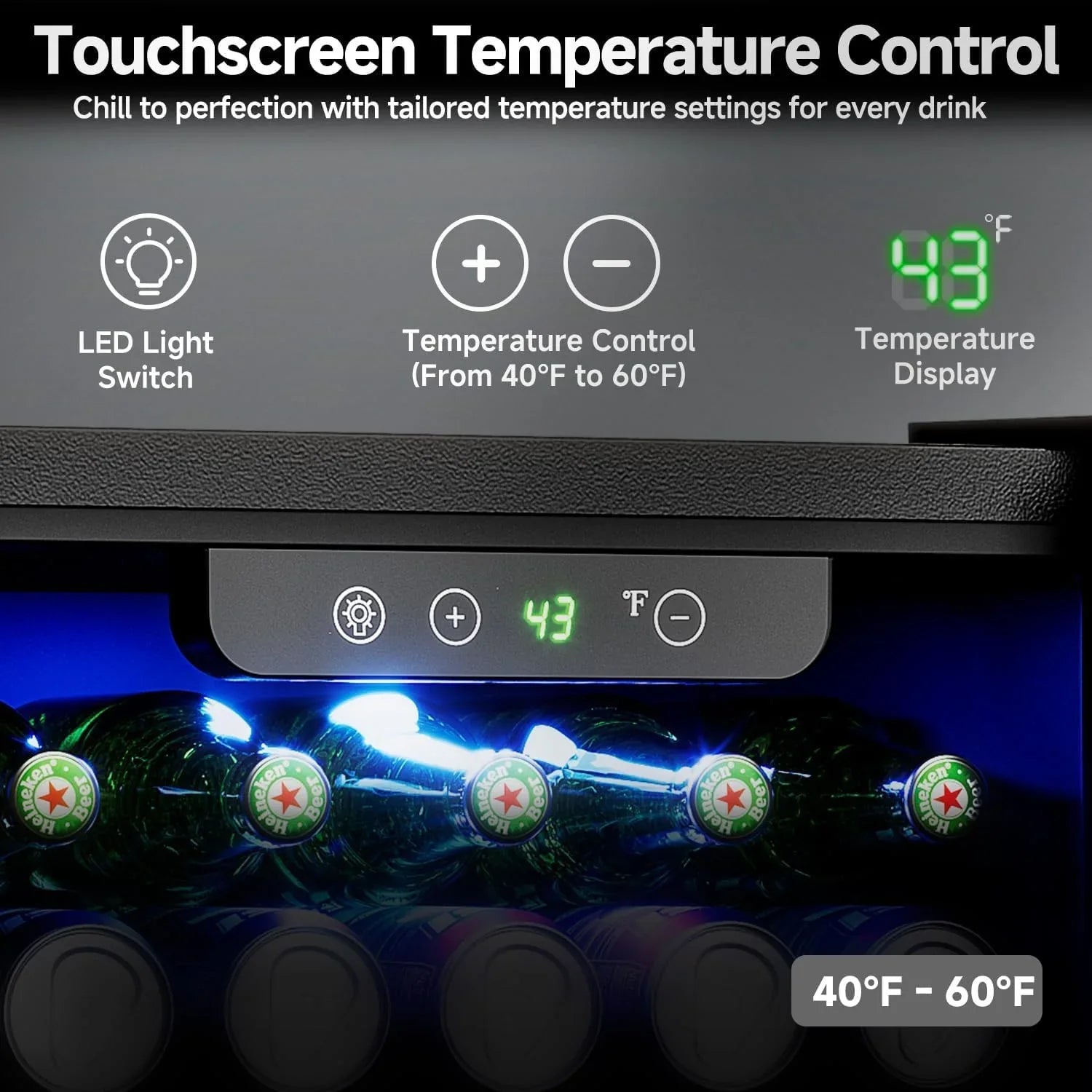 Réfrigérateur à boissons - Mini-réfrigérateur 126 canettes avec porte vitrée pour bureau, chambre, bar, maison