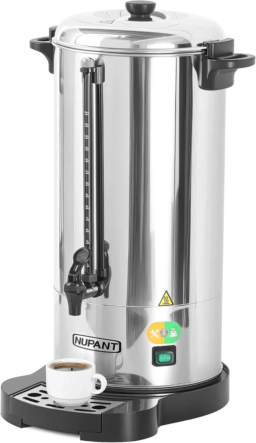 Cafetière professionnelle 15 litres en acier inoxydable 304