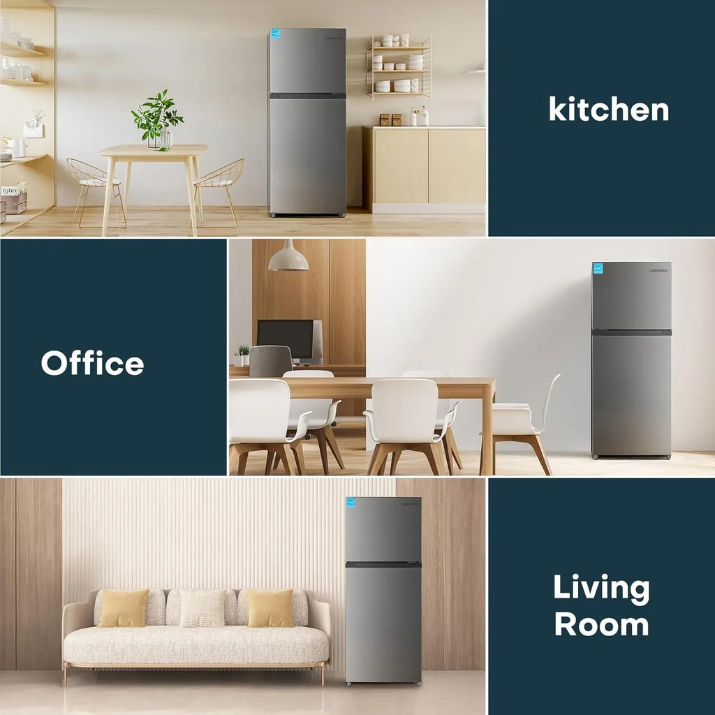 Réfrigérateur Upstreman de 7,7 pieds cubes avec congélateur, double porte,