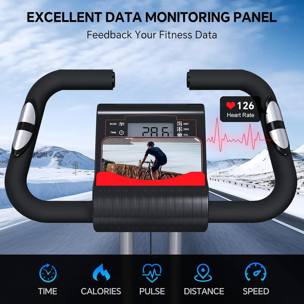 Vélo d'appartement pliable 5 en 1 pour usage domestique, vélo d'appartement d'intérieur