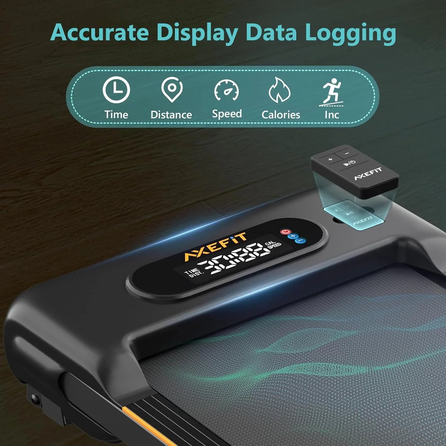 Tapis roulant portable 2,5 CV avec tapis de marche incliné, panneau et télécommande, tapis roulant 4 en 1, capacité de 120 kg