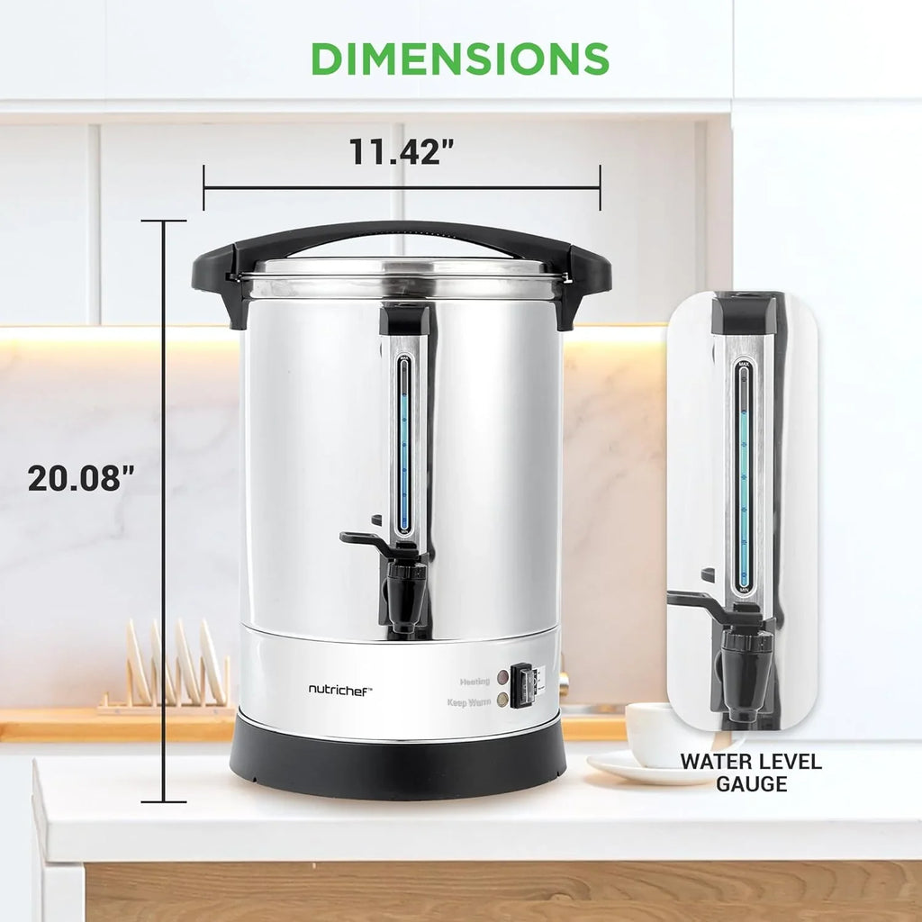 Chauffe-eau et distributeur d'eau chaude NutriChef, distributeur de boissons électrique 8 L