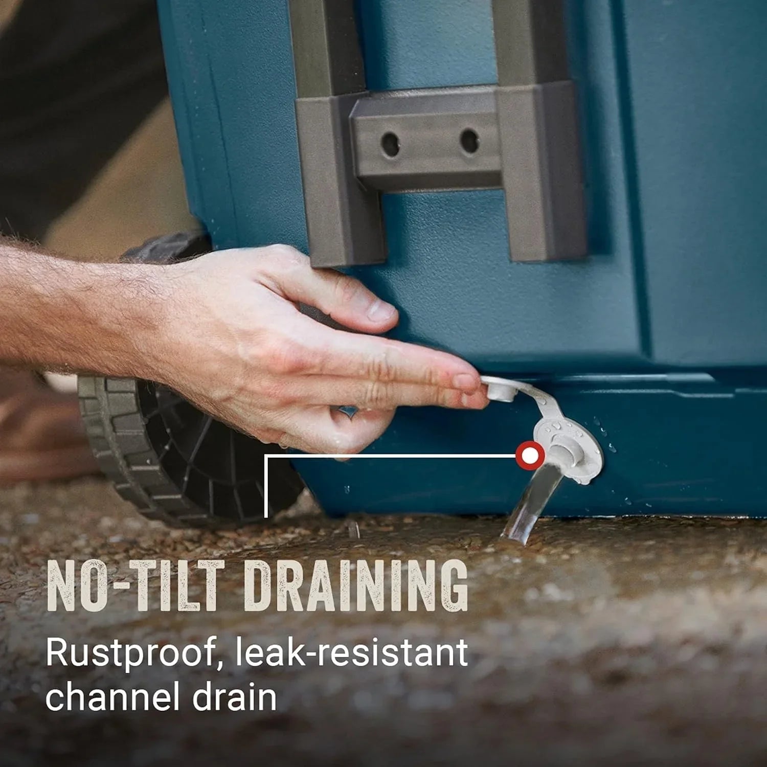 Glacière portable isotherme à roulettes Coleman, glacière rigide d'extérieur étanche, conserve la glace jusqu'à 5 jours, 100 litres