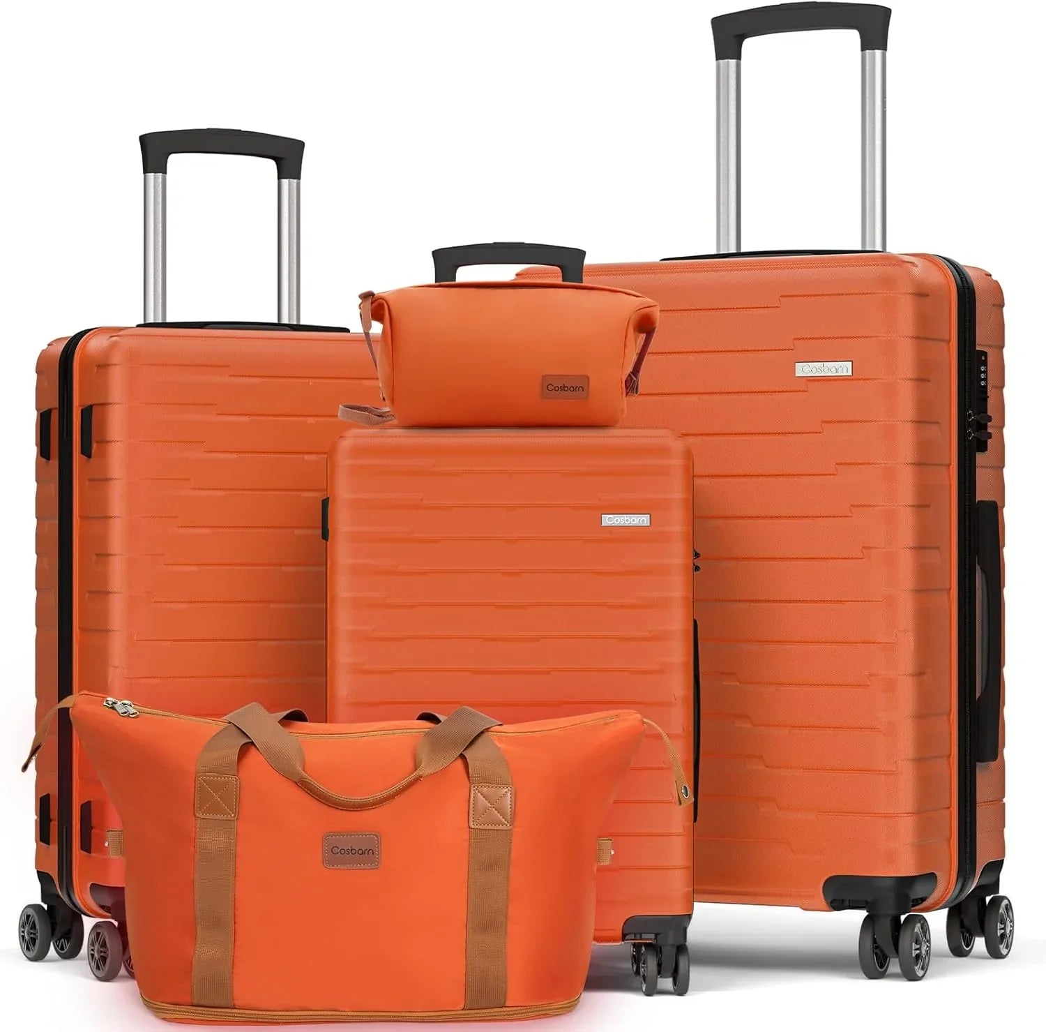 Ensemble de 5 bagages à roulettes, valise rigide en ABS avec roulettes pivotantes