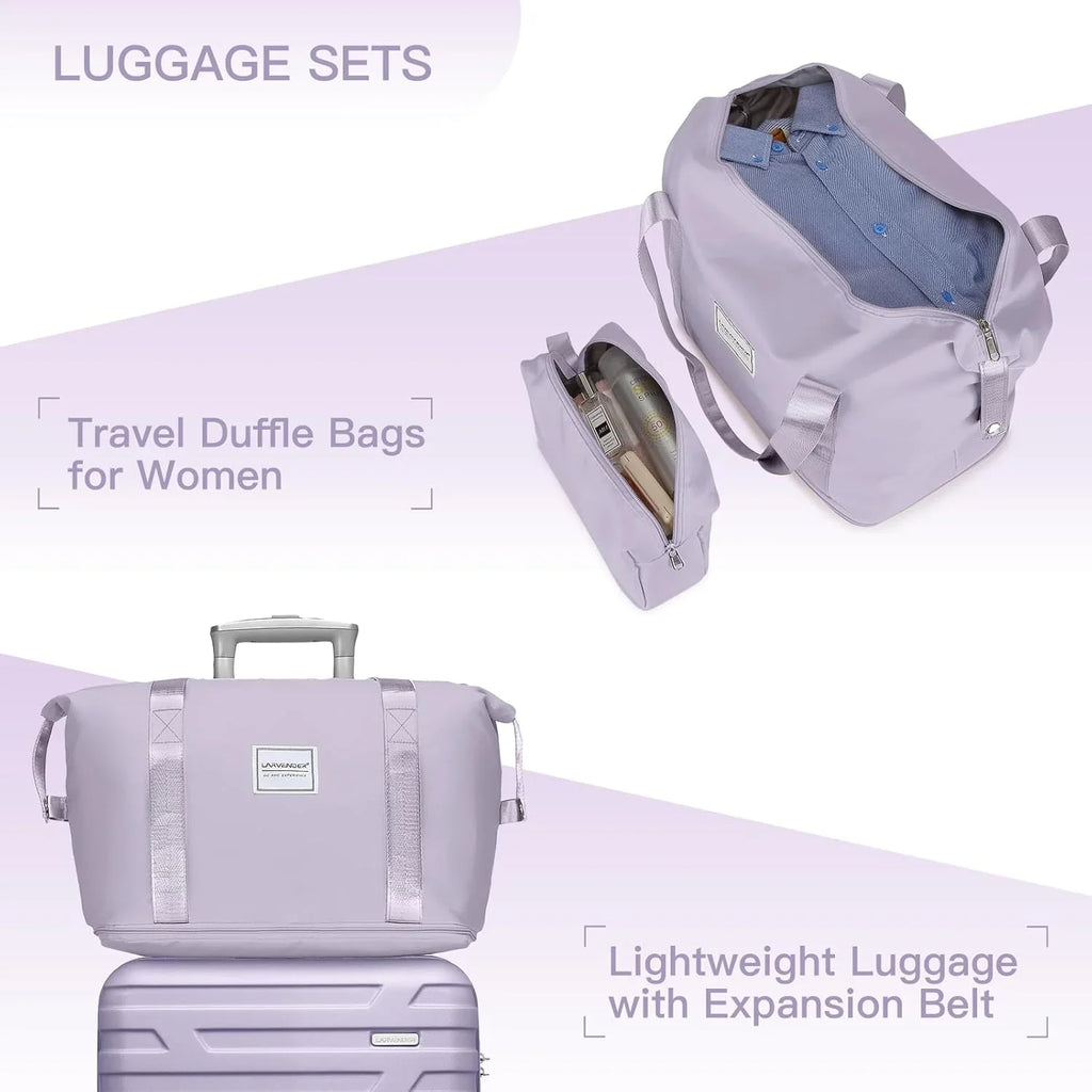 Ensemble de bagages à main légers et extensibles à coque rigide de 6 pièces