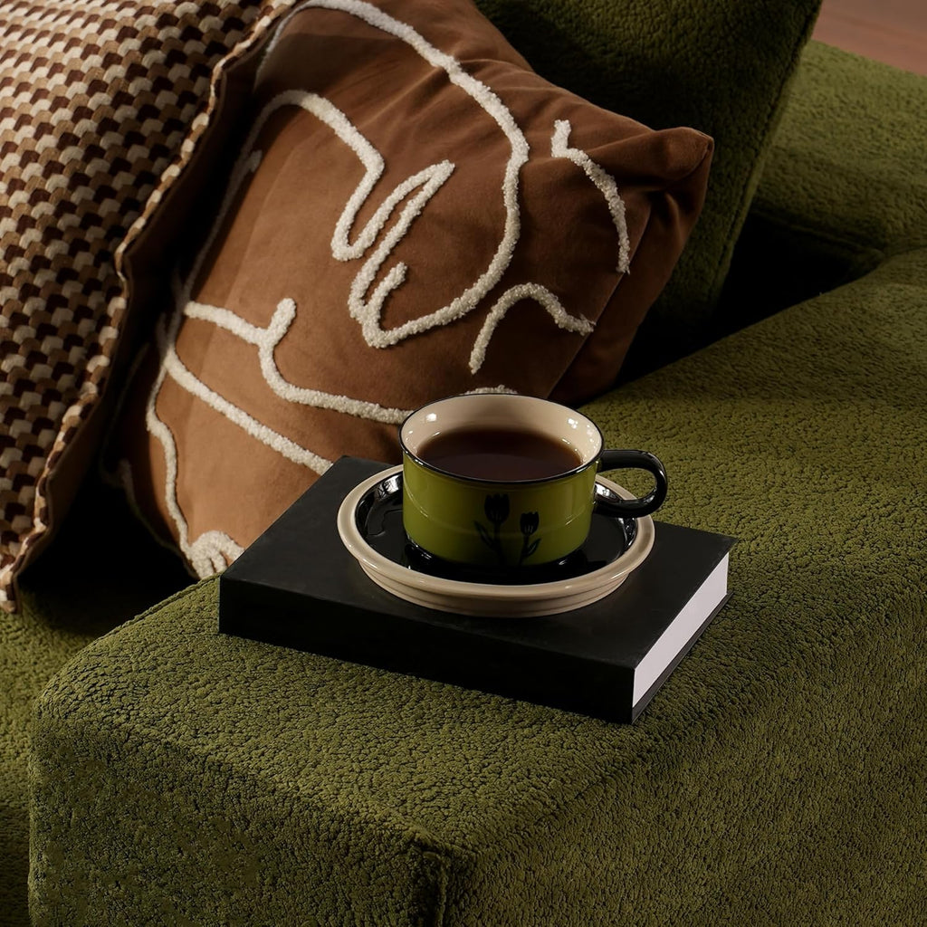 Canapé Ovios 104" Cloud Section Fauteuil en L, canapé modulaire moderne