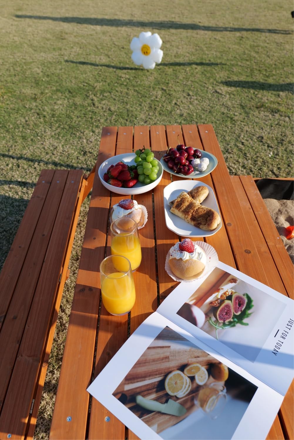 Bac à sable en bois pour enfants avec couvercle, bac à sable extérieur avec table de pique-nique, pliable
