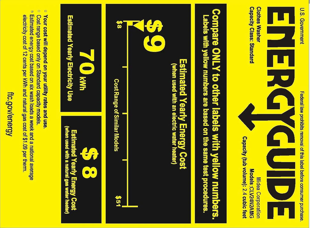 Machine à laver portable Comfee, 0,9 pied cube, avec écran LED et tambour intégré