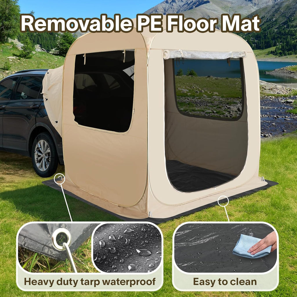 Gazebo Alvantor Screen House, tente à auvent abri igloo escamotable pour 6-10-15 personnes