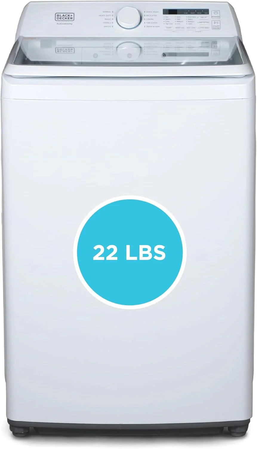 Machine à laver portable d'une capacité de 6,6 lb pour maisons et appartements, 5 cycles de lavage