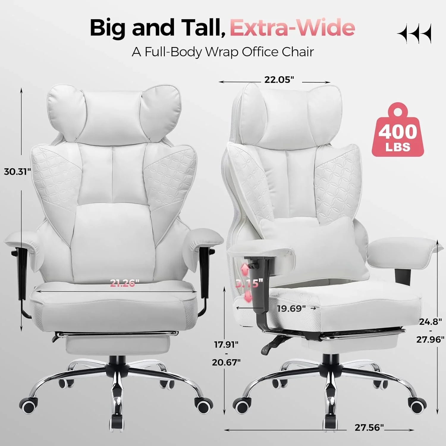 Grande chaise de jeu haute et robuste de 400 lb